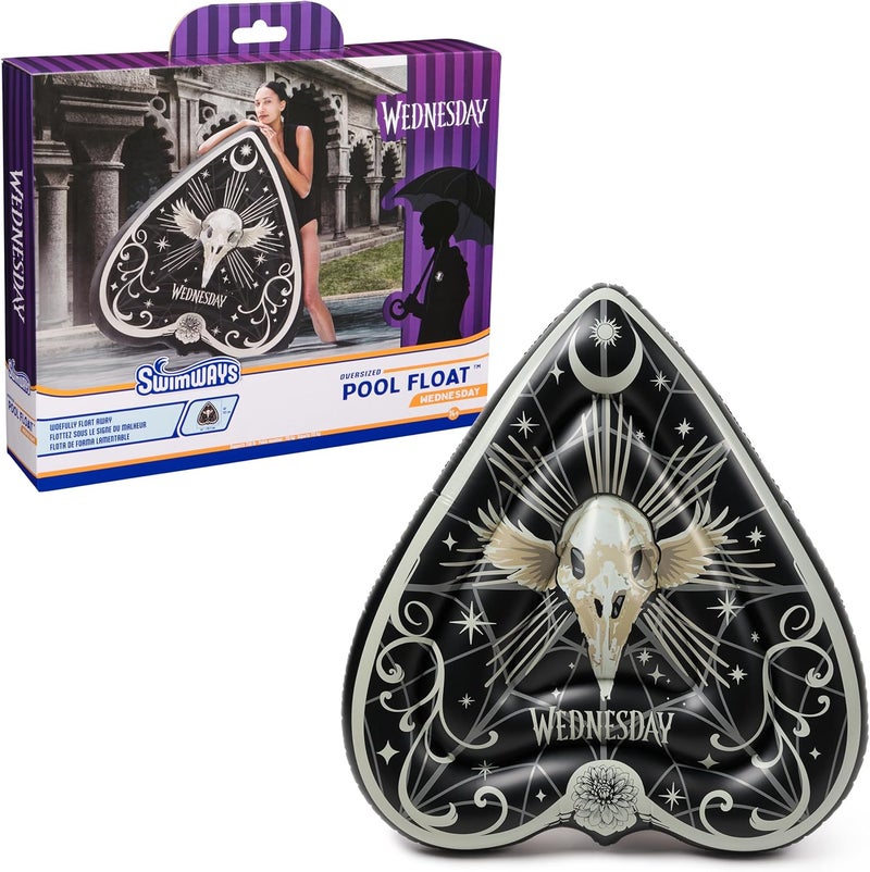 SwimWays Wednesday Swim Tube Pool Float, Inflatable Pool Floats & Kids Pool Toys, Swimming Pool Accessories & Beach Essentials for Teens Aged 14 & Up - Image 1